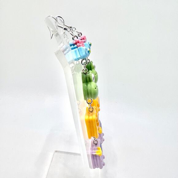 Mario Earrings - Chain Earrings - Yoshi Earrings - Gamer Accessories Gifts - Picture 3 of 8